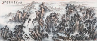 在 AR 中查看《河山萬里沐朝陽》